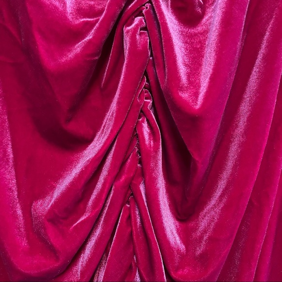 Leith Fuscia Velvet Dress 1X NWT - Picture 5 of 7